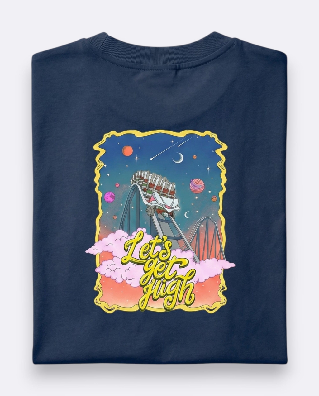The Let's Get High Tee - Deep Ocean, L